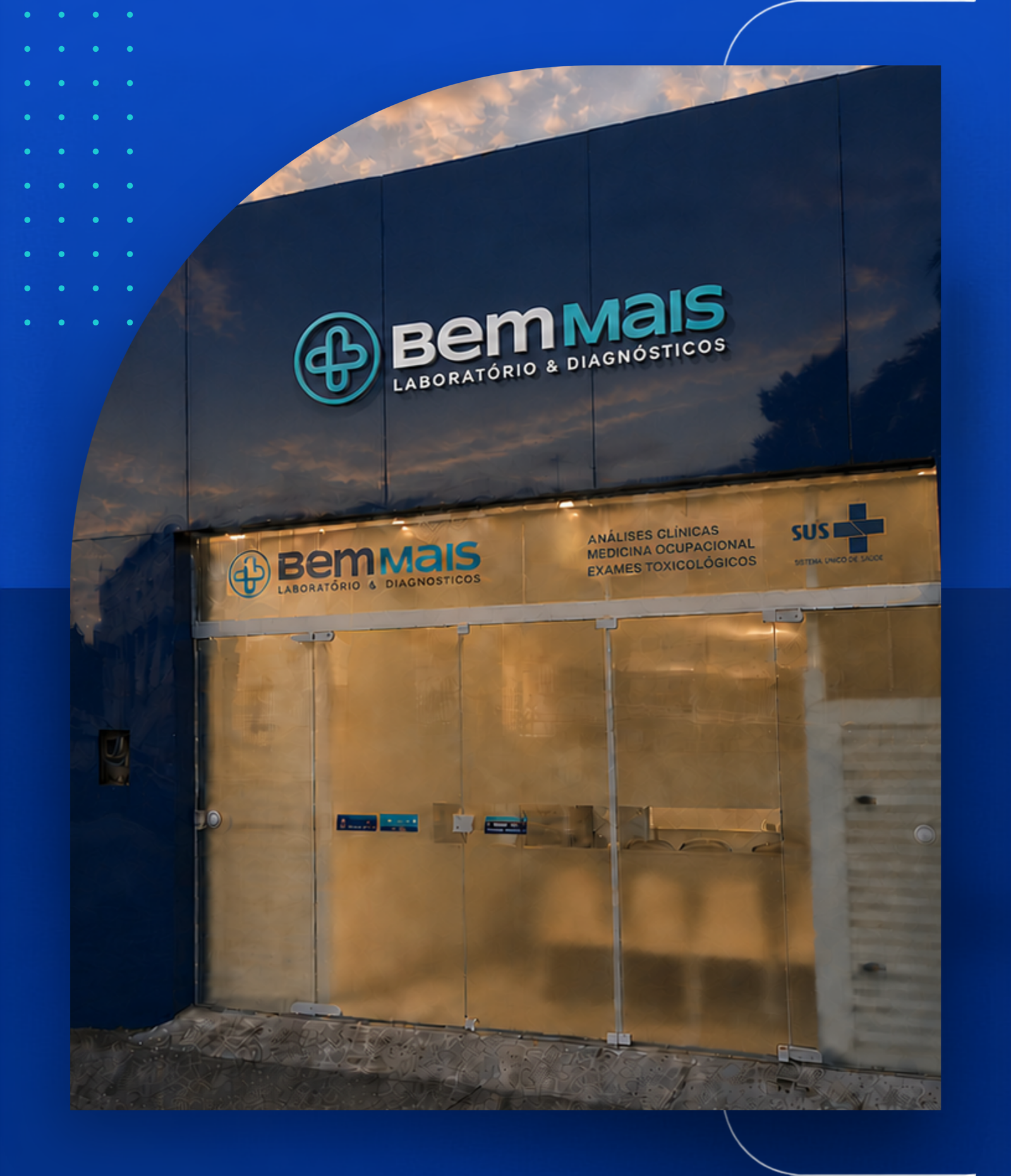 Fachada da matriz do Bem Mais Laboratório & Diagnósticos, na Rua Real da Torre, nº 63, Madalena, Recife.
